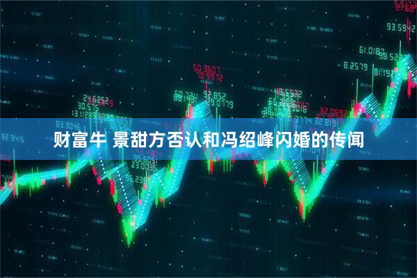 财富牛 景甜方否认和冯绍峰闪婚的传闻